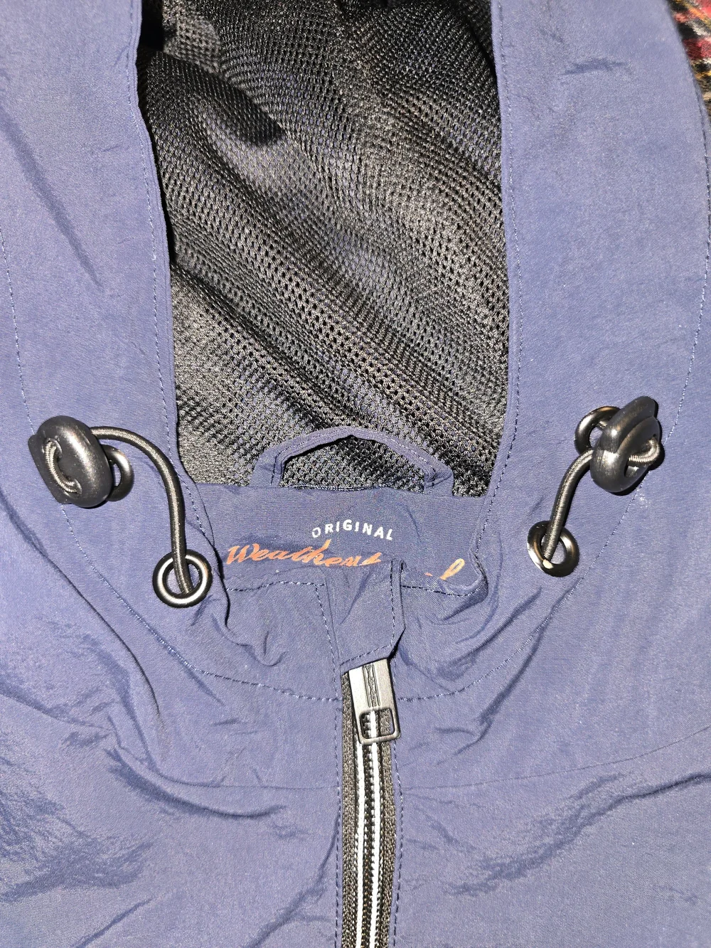 Men's Navy Rain Jacket with Full Zip and Hood